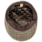 Dents Stanwick Tweed Flat Cap - Brun