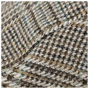 Dents Stanwick Tweed Flat Cap - Brun