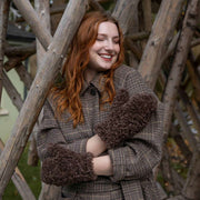 Dents Teddy Fleece Vantar - Chokladbrun