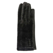 Dents Touchscreen Velour-Lined Faux Suede Gloves - Black