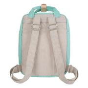 Doughnut Macaroon Mini Backpack - Stripe Stone Brown/Aquamarine Blue