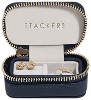 Stackers zippad stor resesmyckeskrin - marinblå