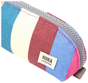 Roka Tate liten bomullscanvaspåse - bred multirand