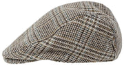 Dents Stanwick Tweed Flat Cap - Brun