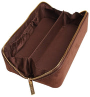 Alice Wheeler London Kensington Small Mocka Train Case - Chokladbrun