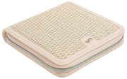 Stackers Square Jewellery Roll - Blush Raffia