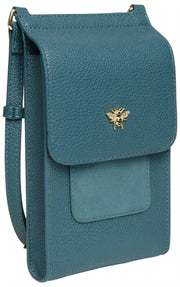 Alice Wheeler London Mini Bloomsbury Crossbody-väska - Blågrön