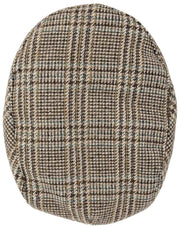 Dents Stanwick Tweed Flat Cap - Brun