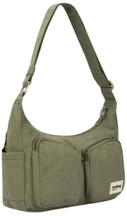Hindbag Emile Multi Pocket Axelväska - Olivgrön