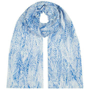 dents-feather-print-lightweight-scarf---blue-34454956