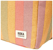 Roka Hampstead Cotton Canvas Lunchväska - Faded Multi Stripe