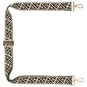 Elie Beaumont Bag Strap - Svart/Ivory Maze