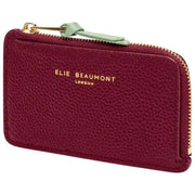 Elie Beaumont Coin Cardholder - Vinröd/Mintgrön