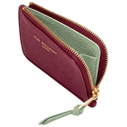 Elie Beaumont Coin Cardholder - Vinröd/Mintgrön