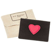 Elie Beaumont Heart Cardholder - Svart/Bärrosa