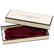 Elie Beaumont fiskbenshandskar - Burgundy