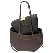 Elie Beaumont Origami Tote Bag - Mörk chokladbrun