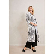 Elie Beaumont Serendipity Long Kimono - Svart/Vit Trana