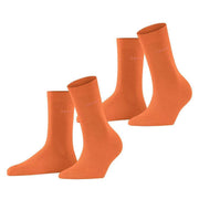 Esprit Uni 2 Pack Socks - Fire Orange