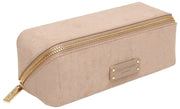 Alice Wheeler London Kensington Small Mocka Train Case - Mink Cream