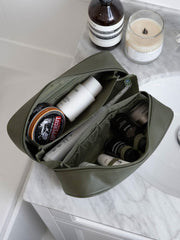 Stackers Expanding Wash Bag - Olivgrön