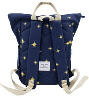 Kind Bag London Hackney broderad medium ryggsäck - Navy Stars