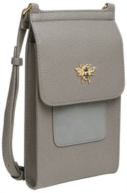 Alice Wheeler London Mini Bloomsbury Crossbody-väska - Slate Grey