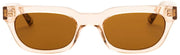 MessyWeekend Jenner Blue Light Läsglasögon - Brun/Peach Beige