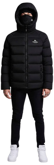 Helvetica Mountain Pioneers Sniper Hooded Down Jacket - Svart