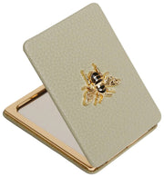 Alice Wheeler London Oblong Compact Mirror - Pistaschgrön