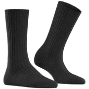 Falke Cosy Wool Boot Socks - Anthracite Mel Grey