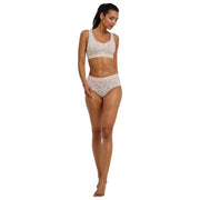 Falke Daily Comfort Print 2-Pack Bustier Bralette - Beige/Blå