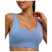 Falke Daily Comfort Print 2-Pack Bustier Bralette - Beige/Blå