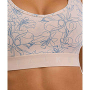 Falke Daily Comfort Print 2-Pack Bustier Bralette - Beige/Blå