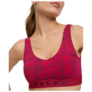 Falke Daily Comfort Print 2-Pack Bustier Bralette - Svart/Röd