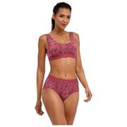 Falke Daily Comfort Print 2-Pack Bustier Bralette - Röd