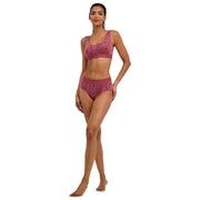 Falke Daily Comfort Print 2-Pack Bustier Bralette - Röd