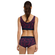 Falke Daily Comfort Print 2-Pack Bustier Bralette - Röd/Svart