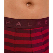 Falke Daily Comfort Striped Boxershorts - Burgundy