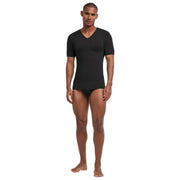 Falke Daily Seamless V-ringad T-shirt - Svart