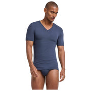 Falke Daily Seamless T-shirt med V-ringad - kolgrå