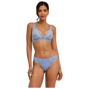 Falke Delicate Touch Triangle Bralette - Blått stål
