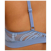 Falke Delicate Touch Triangle Bralette - Blått stål