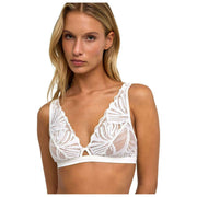 Falke Delicate Touch Triangle Bralette - Elfenben