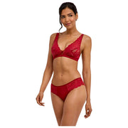 Falke Delicate Touch Triangle Bralette - Ventimiglia Röd