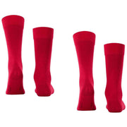 Falke Happy 2 Pack Socks - Scarlet Red