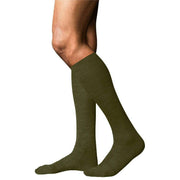 Falke No 6 Finest Merino Wool and Silk Knee High Socks - Artichoke Green