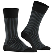 Falke Oxford Stripe Socks - Black Mix