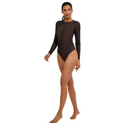 Falke Private Sheer Lines String Body - Svart