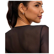 Falke Private Sheer Lines String Body - Svart